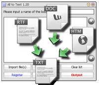 Convert all to TXT with 'All to Text'