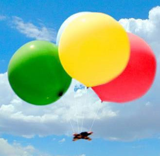 Cool the earth with balloons