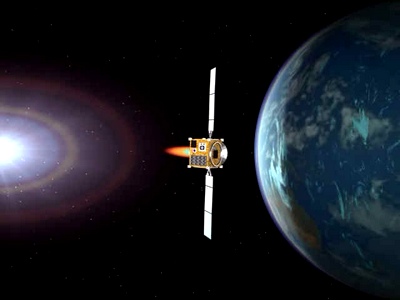 Create a center to deflect meteorites