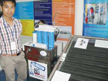 Create fresh water with solar energy