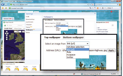 Create your own portal on Netvibes