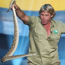 'Crocodile hunter' on the stamp
