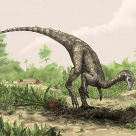 Crocodile hunting dinosaurs