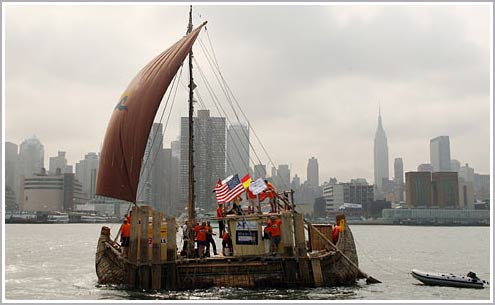 Cross the Atlantic with a prehistoric reed boat