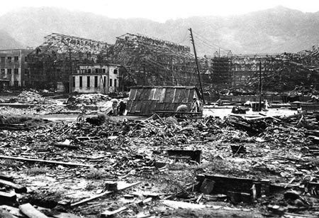 Cruel traces of atomic bombs