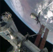 Cygnus' ships docked at the international space station