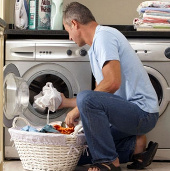 Dad makes it easy to succeed in housework and girls