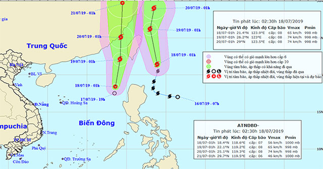 Danas and tropical depressions pose a third-degree disaster in the South China Sea