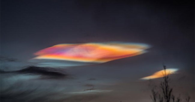 Dangerous nacreous clouds in the polar region