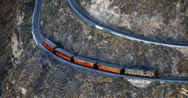 Death railway in Ecuador