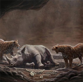 Death trap for predators of ancient times