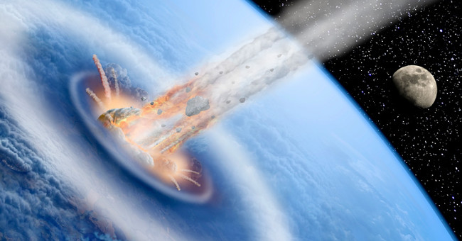 Death wind destroys life when meteorites crash into Earth