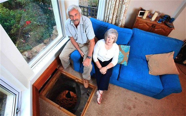 Deathhole in the living room in England
