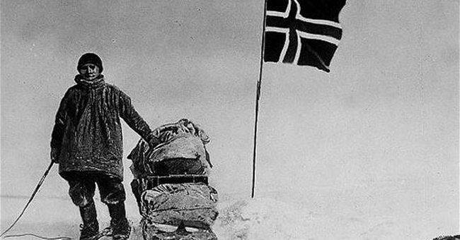 December 14, 1911 - Roald Amundsen's team becomes the first to travel to Antarctica