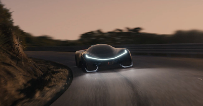 Decode the meaning of the logo of the Faraday Future supercar electric supercar 1000 horsepower