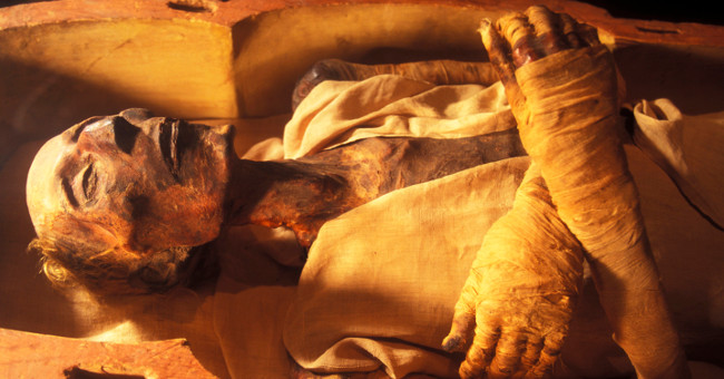Decode the secret secret of the Egyptian mummy