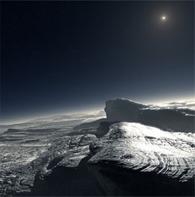 Deep sea can be found on Pluto