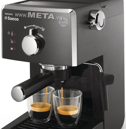 Delicious Espresso coffee with coffee maker