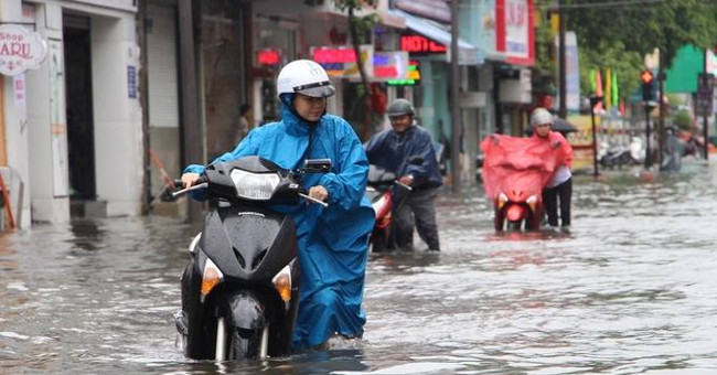 Depression in Ha Tinh-Quang Binh, causing heavy rain
