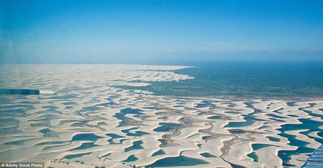 Desert phenomenon turns into thousands of blue pools