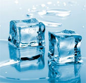 Detect new state of water when reaching extreme cold