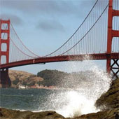 Detect the missing ship at the Golden Gate Bridge
