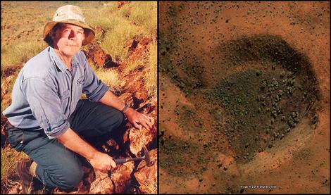 Detected a rare meteorite hole through Google