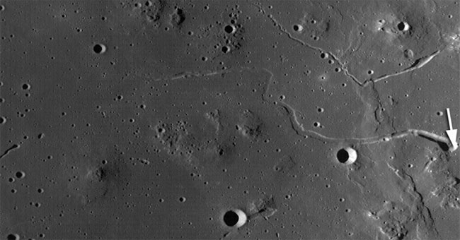 Detecting a cave about 50km deep on the Moon