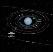 Detecting a new satellite of Neptune