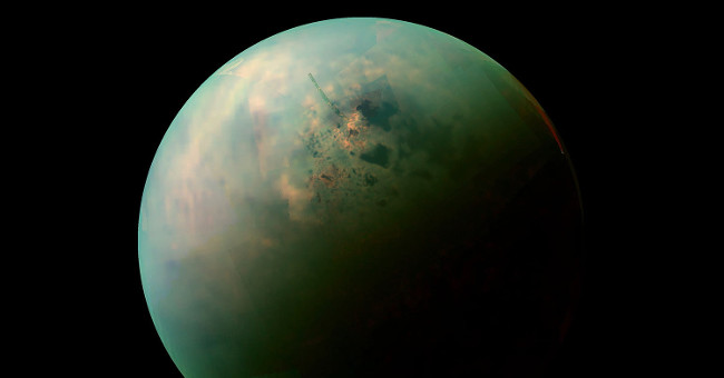 Detecting cell membrane material on Titan moon