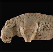Detecting debris from a 40-thousand-year-old mammoth ivory statue