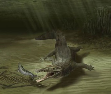Detecting giant crocodile fossils 6 meters long