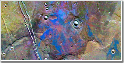 Detecting salt deposits on Mars
