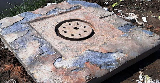 Detecting stone blocks of Cham Pa antiquities when constructing bridge foundation