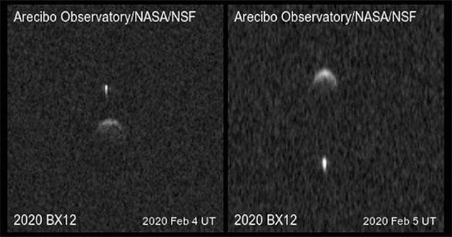 Detecting the asteroid moon near the Earth