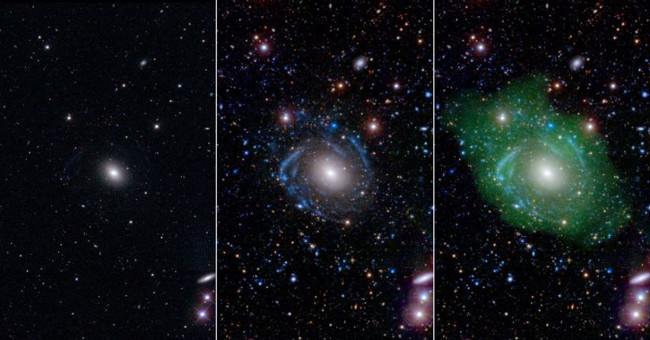Detecting the monstrous galaxy UGC 1382 in space