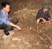 Detecting traces of people near Con Moong cave