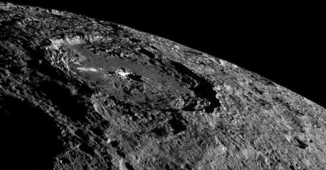 Detection of Ceres dwarf crystals filled with water