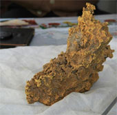 Detection of nearly 8kg gold ore in China