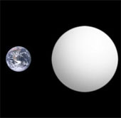 Detection of super Earth with water atmosphere