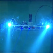 Detector for explosive materials under the sea
