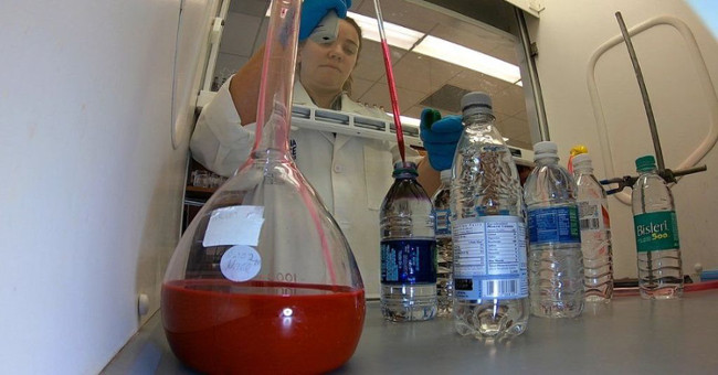 Detects micro plastic particles in a range of bottled water products