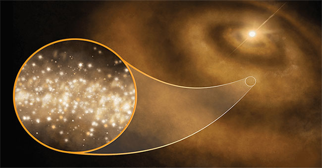 Detects sparkling diamond dust in the universe