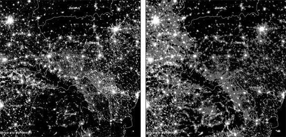 Determine GDP growth rate from outer space