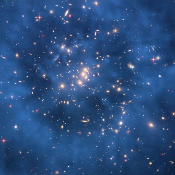 Determine the size of the galaxy through dark matter