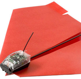 Device help control paper plane by smartphone