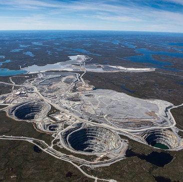 Diamonds can be submerged in the ground