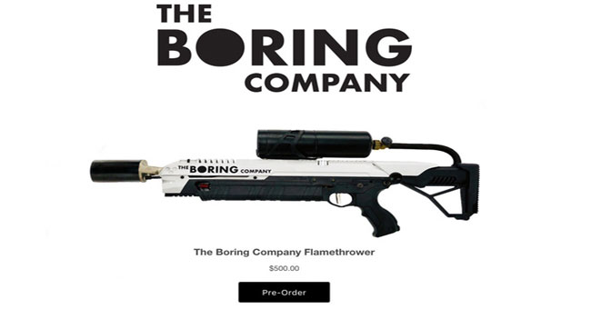 Die laugh at the terms of using Elon Musk's extremely funny flamethrower