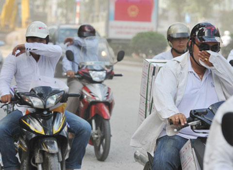Dirty air causes a heart attack