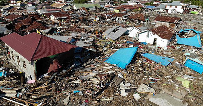 Disaster tsunami disaster in Indonesia: Number of victims killed nearly 1,600 people